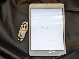 Apple iPad Mini 1 A1432 16GB Wi-Fi 7.9' Silver White 531LL/A Reset WORKING - $42.31