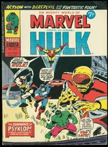 Mighty World Of Marvel #123-AVENGERS-HULK-BRITISH Vg - £27.33 GBP