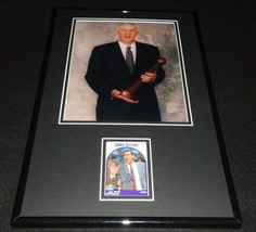 Coach Jerry Sloan Signed Framed 11x17 Photo Display Jazz - £79.12 GBP