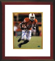 Sinorice Moss signed Miami Hurricanes 8x10 Photo Custom Framed- Moss Hol... - $69.00