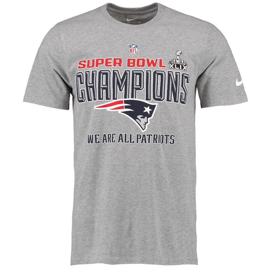 Primary image for New England Patriots Super Bowl XLIX Champ Locker Room T-Shirt Large NIke AthFit