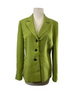 First Issue by Liz Claiborne Lime Green Blazer Suit Jacket Size 8 Busine... - £19.05 GBP