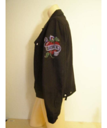 Christine Alexander black jacket cotton Swarovski Love heart tattoo size... - $99.59