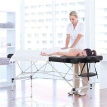 Aluminum Massage Table 2 Folding Salon Lash Bed Portable Spa Table Couch... - $189.83
