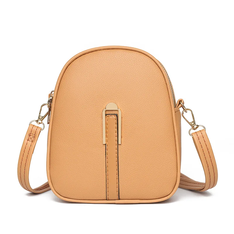 Elegant Litchi Leather Messenger Bag Simple Women Handbag Shoulder Bag L... - $28.91