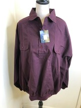 Boulevard Club Big Man Burgundy Button Up Shirt Size 1X - $4.84