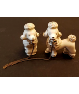 White Poodle Dog LOT Figurine Family 2.5 inch Pups need Mom - NO Mother - £15.45 GBP