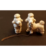 White Poodle Dog LOT Figurine Family 2.5 inch Pups need Mom - NO Mother - $375.00 MXN