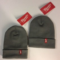 (2) Milwaukee Cuffed ￼Acrylic Beanie ￼Hats / Caps ~ Men’s ￼￼Gray￼ - £22.86 GBP