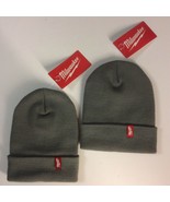 (2) Milwaukee Cuffed ￼Acrylic Beanie ￼Hats / Caps ~ Men’s ￼￼Gray￼ - £22.72 GBP