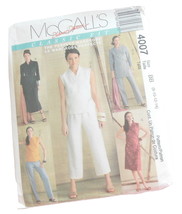 McCalls Classic Fit 2 Piece Outfits Wraps Top Pants 4007 Pattern BB 8 10 12 14 - £7.57 GBP