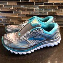 Brooks G13 super DNA turquoise gray running shoes women’s size 7.5 - £31.61 GBP