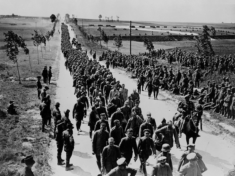 German Prisoners captured by British Troops- 8x10 World War I Photo ...