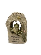 Ganz Sculpture Welcome to My Garden Green Frog in Rock Mini  - £8.09 GBP