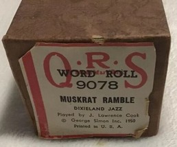 New QRS Music Piano Word Roll 9078 Muskrat Ramble Dixieland Jazz By  J L... - $24.49