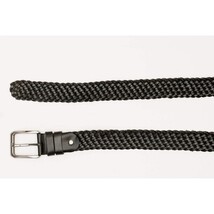 The Grand Woven Black Color Leather Belt image 5