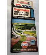 1974 Gulf Eastern Midwest Tennesee Travelaide Interstate Map &amp; Directory - $13.49 CAD