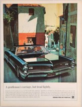 1966 Print Ad Pontiac Grand Prix 2-Door with V8 Engine Wide-Track - $20.44