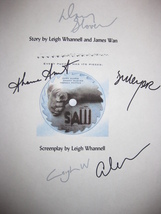 SAW Signed Film Movie Screenplay Script X5 Autograph Danny Glover Shawnee Smith  - £15.73 GBP