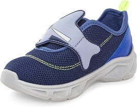 Carter&#39;s Boys Hug Light Up Toddler Sneakers Gym shoes Navy, Shark,  Size 5 - £17.40 GBP