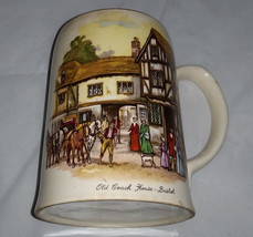 Vintage Staffordshire Porcelain Co. Mug Stein - Old Coach House York - E... - £5.53 GBP