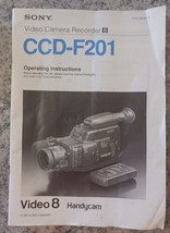 User Manual - Sony CCD-F201 Handycam Operating Instructions Replacement  - £7.71 GBP