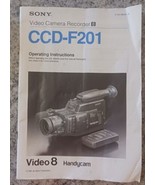 User Manual - Sony CCD-F201 Handycam Operating Instructions Replacement  - $13.47 CAD