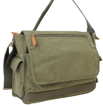 Vagarant Traveler 15 in. Casual Style Canvas Laptop Messenger Bag C31B.MG - £39.07 GBP