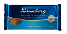 Brunberg Lactose free milk chocolate 150g (Set of 10 bars = 1.5kg) - $89.09