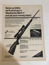 1990s Weatherby Mark V vintage Print Ad Advertisement pa20 - $6.92