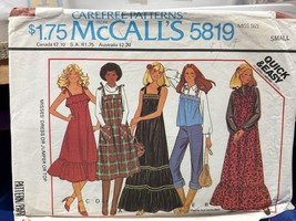 McCall&#39;s 5819 Misses Dress Jumper or Top Vintage Sewing Pattern 70s - €8,25 EUR