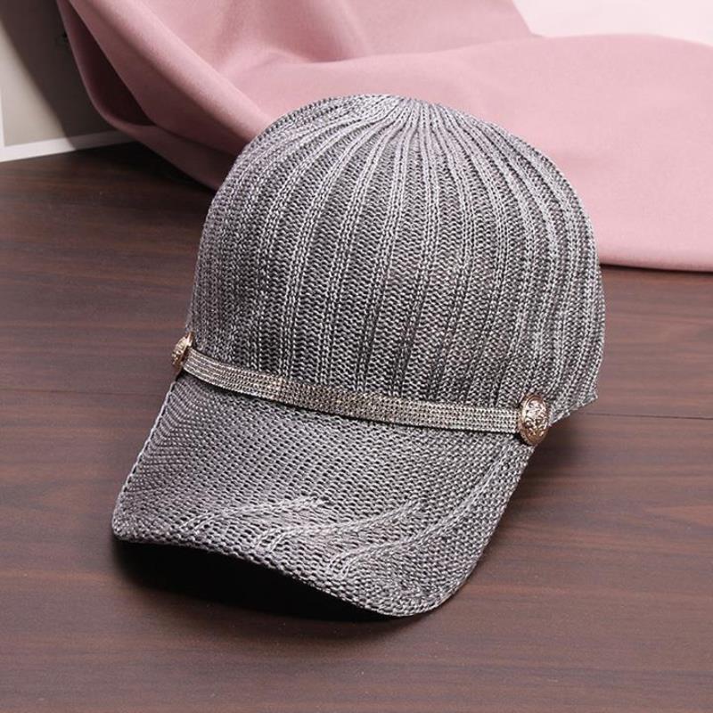 Primary image for Women Hat Diamond Knitted Baseball Cap Hipster Sports Sun Hat Casual Shade Cap