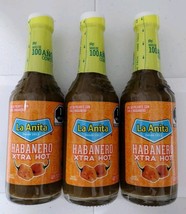 6X La Anita Habanero Extra Hot Salsa - 6 Bottles of 120ml Each - Free Ship - $649.39 MXN