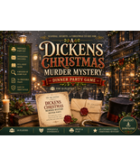 Christmas Murder dinner Mystery party.  Instant Download. Mystery Party Kit, mys - $16.95