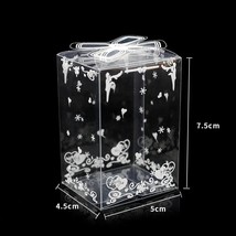 50pcs  Clear PVC Box Pac Wedding/Christmas Favor Cake Packaging Chocolate Candy  - £119.87 GBP