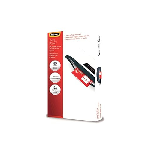 Fellowes 52034 LAMINATING POUCHES LUGGAGE TAG PUNCHED W - $48.45