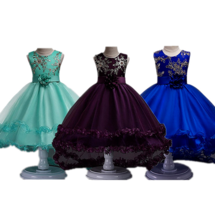 Girls Kids Princess Formal Pageant Wedding Birthday Party Dress with Flo... - $21.98
