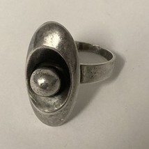Erik Granit Co Finland U7 Sterling Silver Modernist Ring Size 7.5 - $148.45