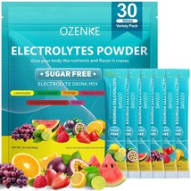 Electrolytes Powder Packets, 30 Sticks Hydration Packets Sugar Free, Ele... - £32.73 GBP