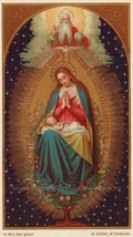 Tree of Jesse with Mary–8.5x11&quot; based on a Vintage Holy Card – Catholic Art - $14.00