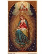 Tree of Jesse with Mary–8.5x11&quot; based on a Vintage Holy Card – Catholic Art - £11.21 GBP