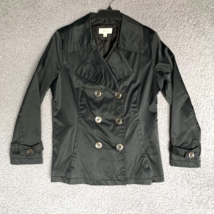 MERONA Rain Jacket Womens Large Double Breasted Pea Coat Notched Collar ... - £17.92 GBP