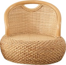 For Home And Office Decoration, Kelendle Round Rattan Floor Chair With Ergonomic - £184.34 GBP