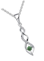925 Sterling Silver Infinity Heart Pendant with - £106.29 GBP