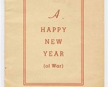 A Happy New Year ( of War) Greetings From The Leakes San Francisco 1942 - £29.72 GBP