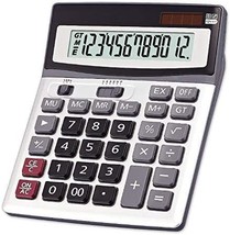 Large Key Calculators Office Desktop Calculator, Dual Power Electronic - £35.96 GBP