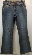 a3) L.E.I. Life Energy Intelligence Girls Denim Blue Flare Jeans Size 5 - $7.91