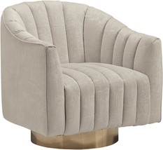 Beige Penzlin Swivel Accent Chair By Signature Design By Ashley. - £337.89 GBP