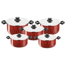 5 PSC TEFAL TEMPO COOKWARE 18-20-24-26-28CM RED Coated In France Non Stick - $707.75