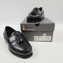 Mens 9.5 Hush Puppies San Remo II Black Tassel Loafers NIB - £55.01 GBP